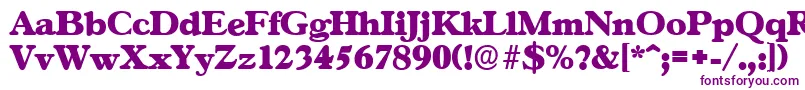 Police GascogneserialHeavyRegular – polices violettes