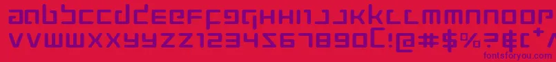 Prokofieve Font – Purple Fonts on Red Background