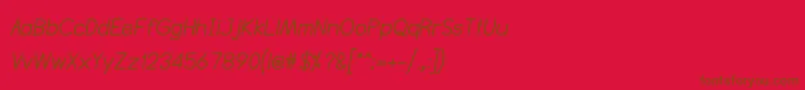 Police NtsakkharaBolditalic – polices brunes sur fond rouge