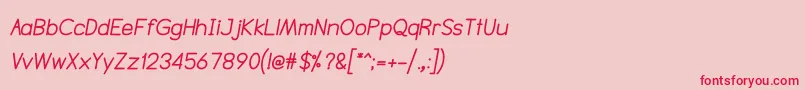 fuente NtsakkharaBolditalic – Fuentes Rojas Sobre Fondo Rosa