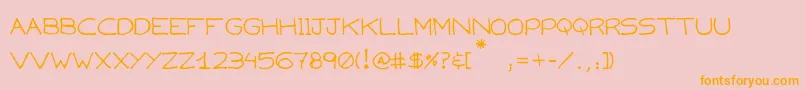 fuente Capsies – Fuentes Naranjas Sobre Fondo Rosa