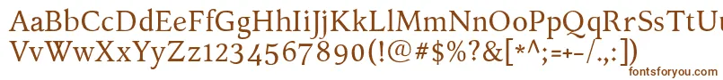 KelvinchRoman Font – Brown Fonts on White Background