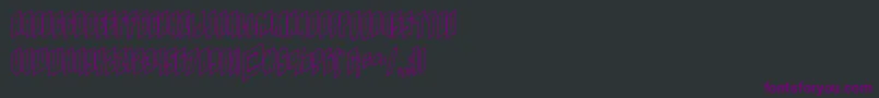 Galaxyforceout Font – Purple Fonts on Black Background