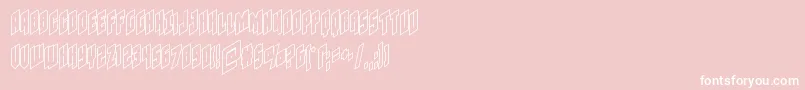 Galaxyforceout Font – White Fonts on Pink Background
