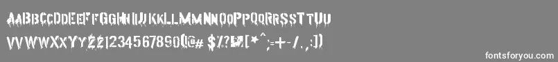 AmericanLife Font – White Fonts on Gray Background