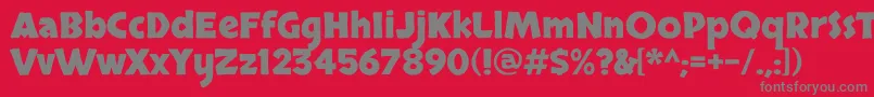 Шрифт SkranjiBold – серые шрифты на красном фоне