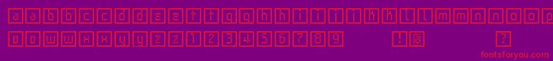 Archetypobricks Font – Red Fonts on Purple Background