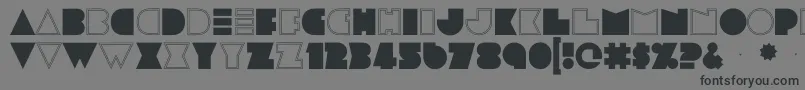 Pickleweasel Font – Black Fonts on Gray Background