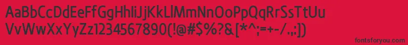 BevalMedium Font – Black Fonts on Red Background