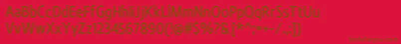 BevalMedium Font – Brown Fonts on Red Background