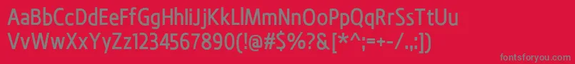 BevalMedium Font – Gray Fonts on Red Background
