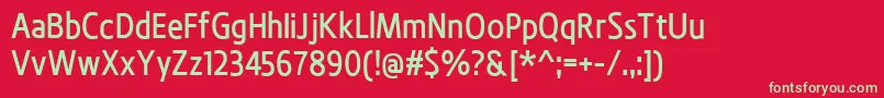 BevalMedium Font – Green Fonts on Red Background