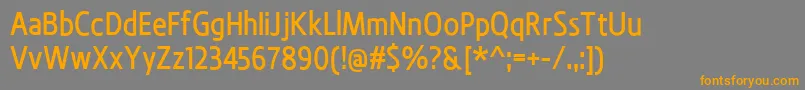BevalMedium Font – Orange Fonts on Gray Background