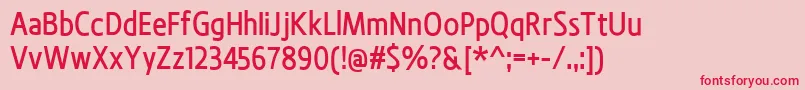 BevalMedium Font – Red Fonts on Pink Background