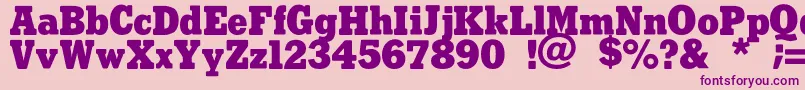 CarerraJones Font – Purple Fonts on Pink Background