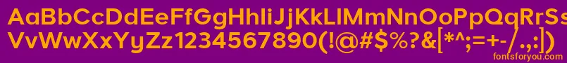 LarkeNeueBold Font – Orange Fonts on Purple Background