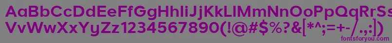 LarkeNeueBold Font – Purple Fonts on Gray Background