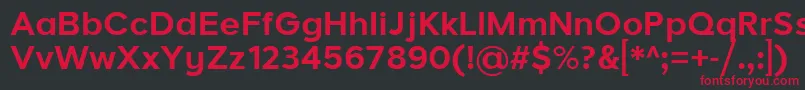 LarkeNeueBold Font – Red Fonts on Black Background