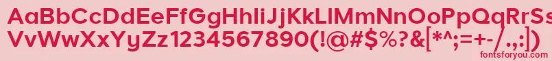 LarkeNeueBold-Schriftart – Rote Schriften auf rosa Hintergrund