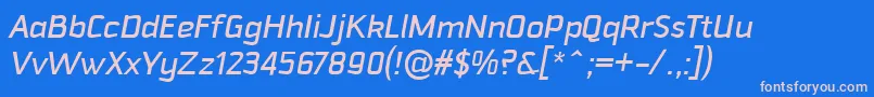 fuente DowntempoMediumitalic – Fuentes Rosadas Sobre Fondo Azul