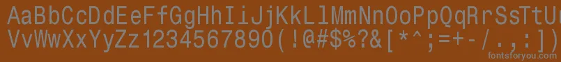 fuente Monospacetypewriter – Fuentes Grises Sobre Fondo Marrón