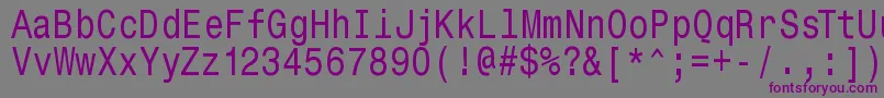 Police Monospacetypewriter – polices violettes sur fond gris
