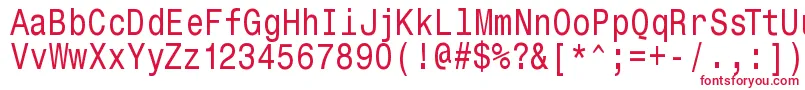 Monospacetypewriter Font – Red Fonts