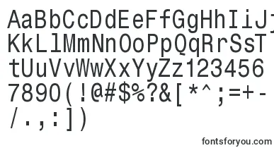  Monospacetypewriter font