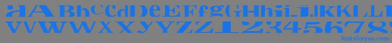 Cropfontxtraフォントについての詳細 フォントCropfontxtra – 灰色の背景に青い文字