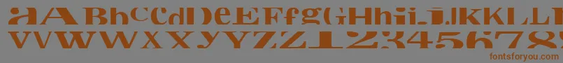 Cropfontxtra Font – Brown Fonts on Gray Background