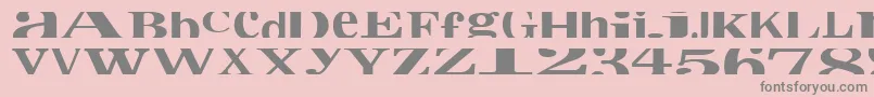 Cropfontxtra Font – Gray Fonts on Pink Background
