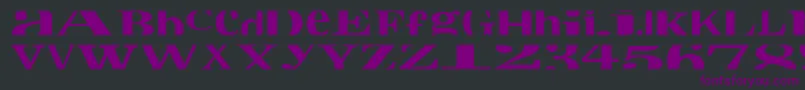 Cropfontxtra Font – Purple Fonts on Black Background