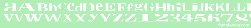 Шрифт Cropfontxtra – белые шрифты на зелёном фоне