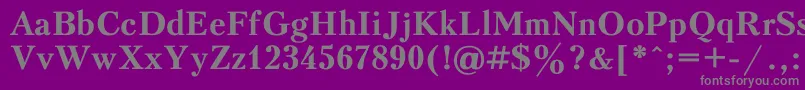 Peterbu1フォントについての詳細 フォントPeterbu1 – 紫の背景に灰色の文字
