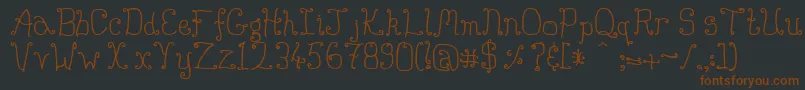 Buttmunch Font – Brown Fonts on Black Background