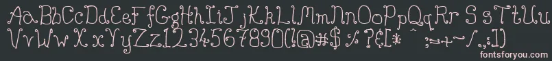 Buttmunch Font – Pink Fonts on Black Background