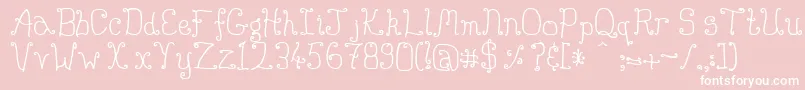 Buttmunch Font – White Fonts on Pink Background