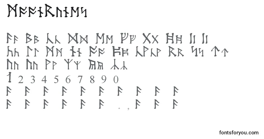 MoonRunes Font – alphabet, numbers, special characters