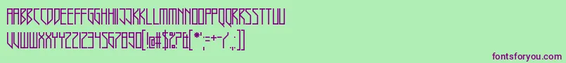 HavannahHank Font – Purple Fonts on Green Background