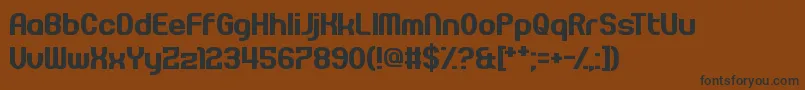 fuente Pseudonumb – Fuentes Negras Sobre Fondo Marrón
