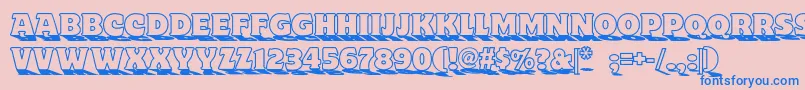 Toylandnf Font – Blue Fonts on Pink Background