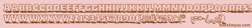 Toylandnf Font – Brown Fonts on Pink Background