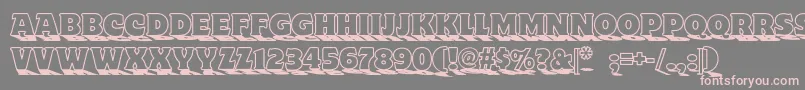 Toylandnf Font – Pink Fonts on Gray Background