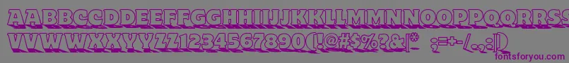 Toylandnf Font – Purple Fonts on Gray Background