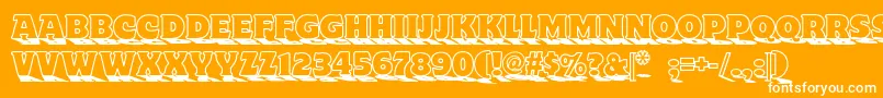 Toylandnf Font – White Fonts on Orange Background