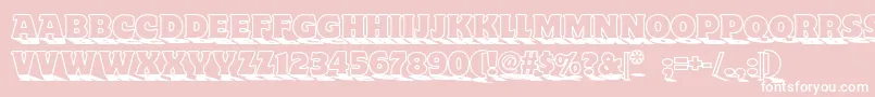 Toylandnf Font – White Fonts on Pink Background