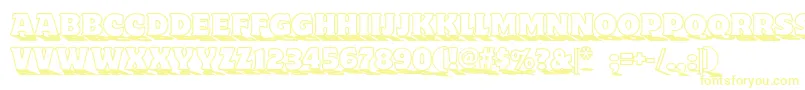 Toylandnf Font – Yellow Fonts on White Background