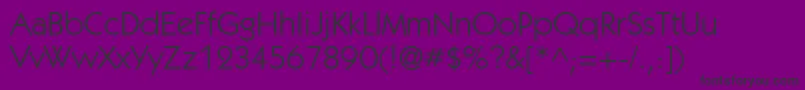 Шрифт KabelgttBook – чёрные шрифты на фиолетовом фоне