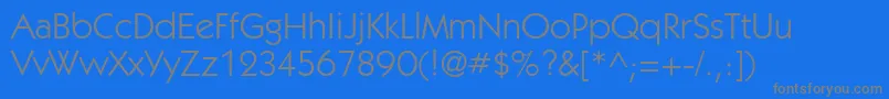 Шрифт KabelgttBook – серые шрифты на синем фоне