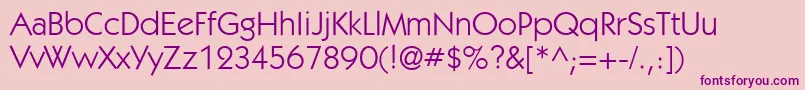 Шрифт KabelgttBook – фиолетовые шрифты на розовом фоне